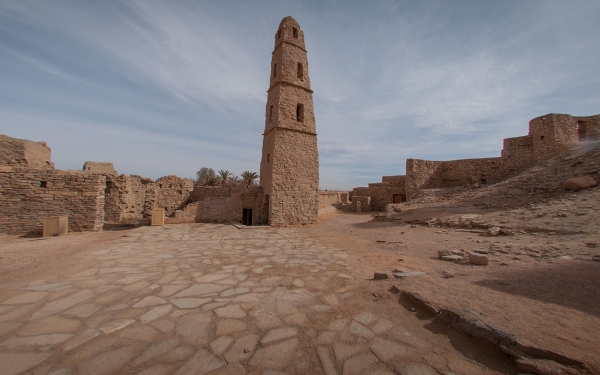 مسجد عمر بن الخطاب أحد أهم المساجد التاريخية في  المملكة بمحافظة دومة الجندل. (واس)
