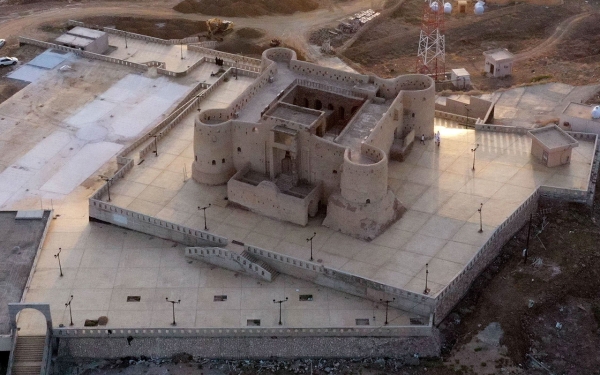 صورة جوية لقلعة الدوسرية بجازان. (واس)