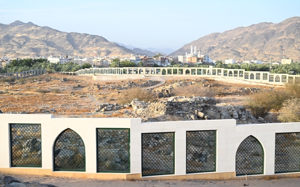 مقبرة شهداء بدر في محافظة بدر. (واس)