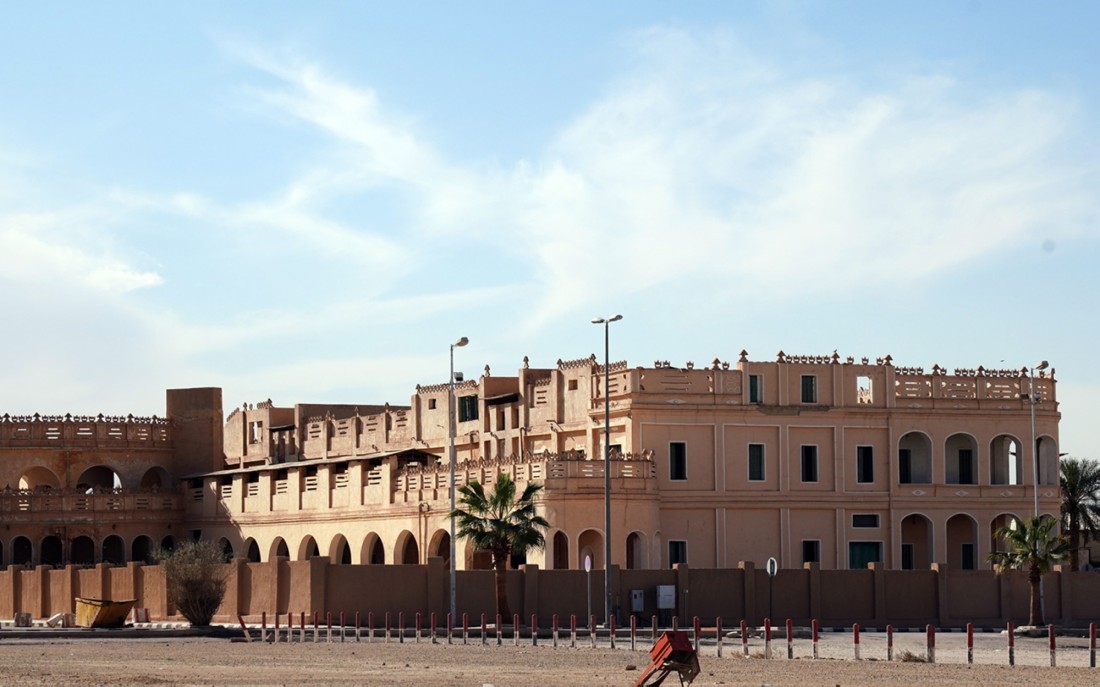 قصر الملك عبدالعزيز في الخرج من الخارج. (دارة الملك عبدالعزيز)