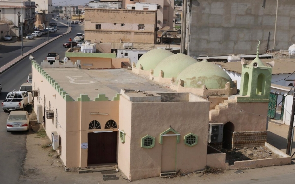 مسجد العباسة، في محافظة أبو عريش بجازان. (واس)