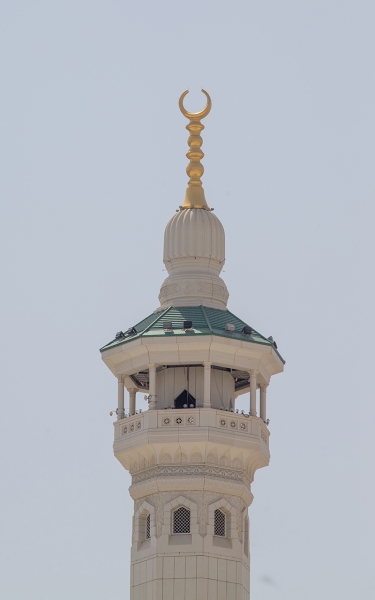 إحدى منارات المسجد الحرام في مكة المكرمة. (سعوديبيديا)