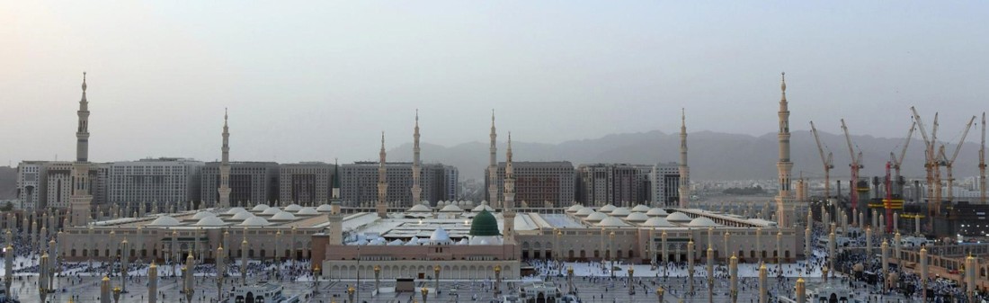 التوسعة الثالثة للمسجد النبوي الشريف في المدينة المنورة. (واس)
 