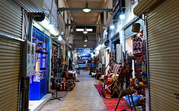 جانب من سوق الزل، من أقدم أسواق مدينة الرياض. (واس)
 