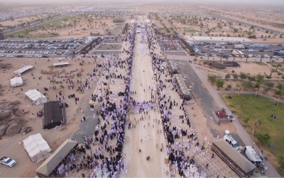 جوية لسوق عكاظ في الطائف. (واس)