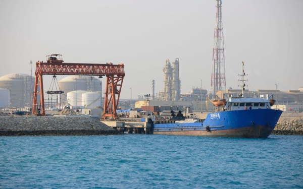 ميناء رأس الخير على ساحل الخليج العربي. (واس)