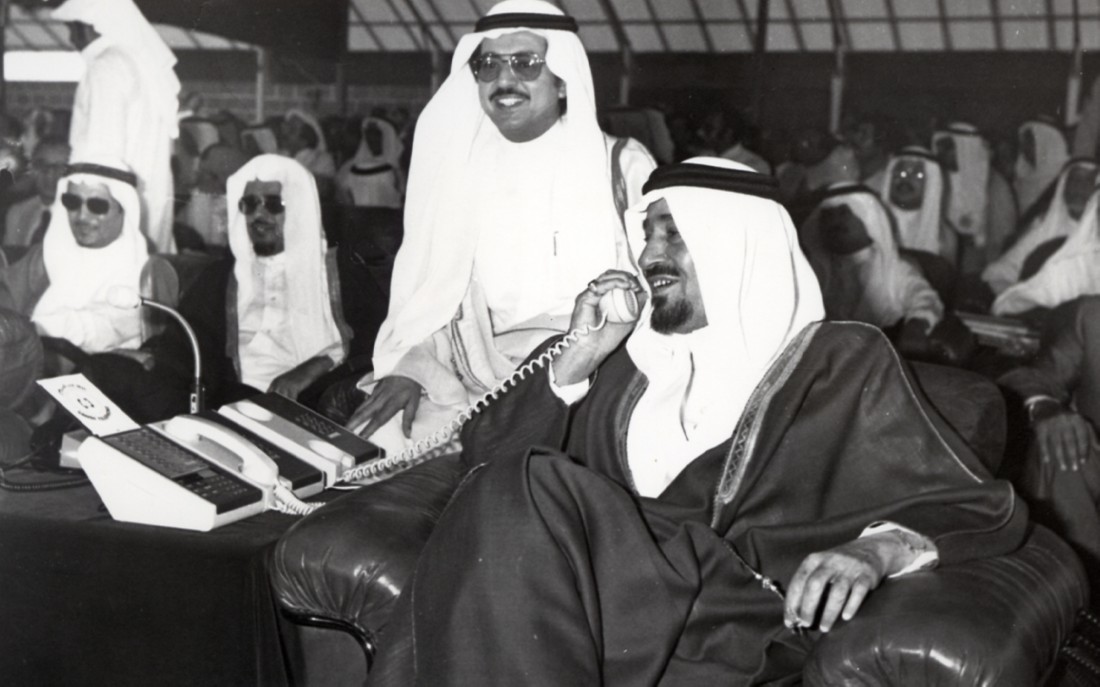 الملك خالد بن عبدالعزيز في إحدى المناسبات. (دارة الملك عبدالعزيز)