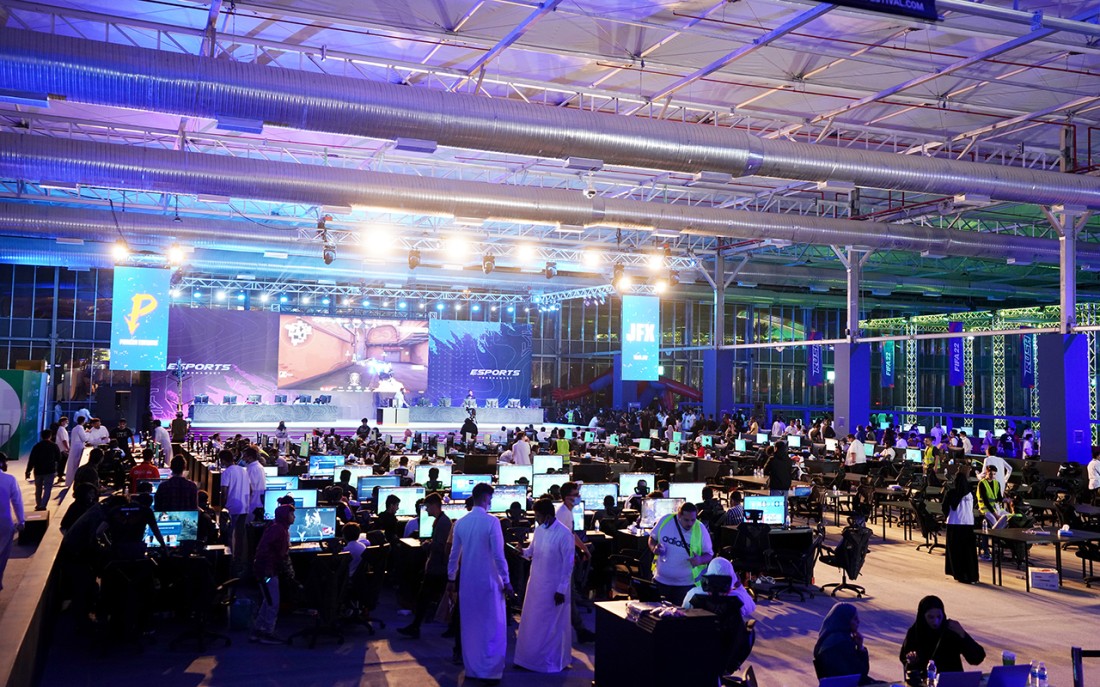 مهرجان رش للألعاب الإلكترونية ضمن فعاليات موسم الرياض. (سعوديبيديا)