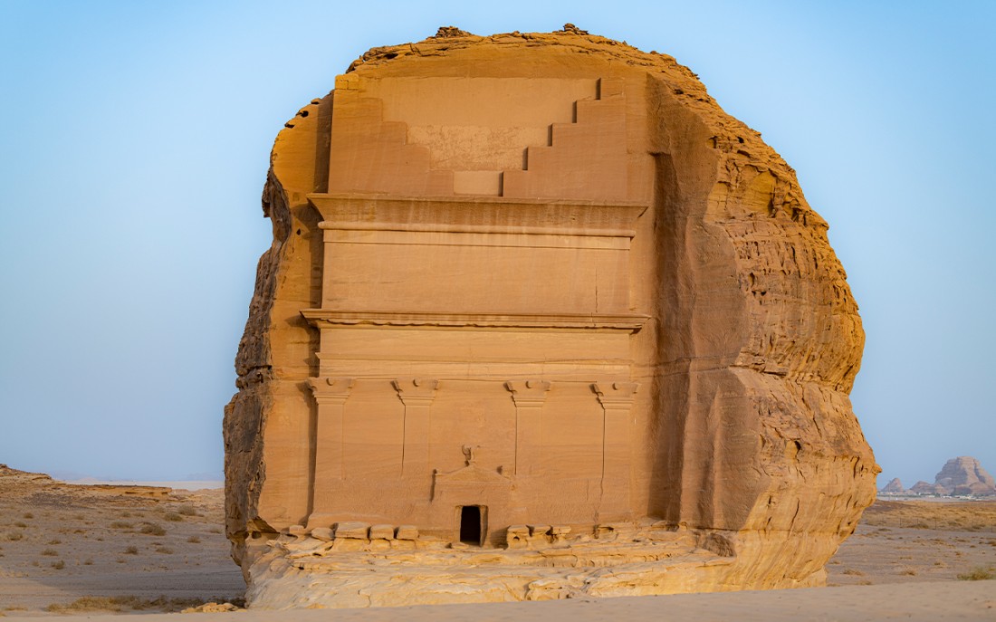 منطقة الحِجر التاريخية في العلا أول موقع سعودي أثري على قائمة اليونسكو. (واس)