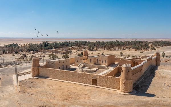 قصر "كاف" التاريخي في محافظة القريَّات التابعة لمنطقة الجوف. (واس)