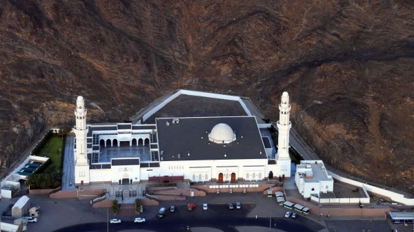 صورة جوية لمواقع المساجد السبعة في المدينة المنورة. (واس)