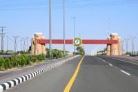 مدخل محافظة بقعاء التابعة لمنطقة حائل. (واس)