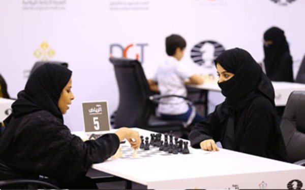 بطولة الرياض الفردية للشطرنج الكلاسيكي. (المركز الإعلامي للاتحاد السعودي للشطرنج)