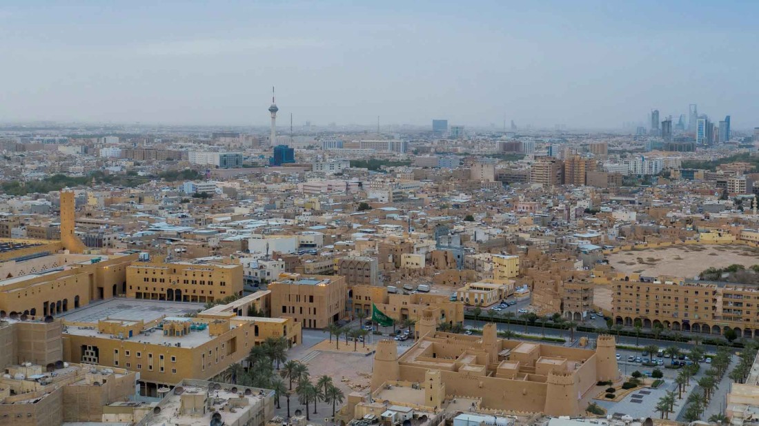 صورة جوية حديثة لمدينة الرياض. (واس) 