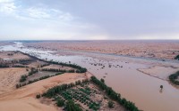 وادي الرمة أحد أطول أودية شبه الجزيرة العربية. (هيئة المساحة الجيولوجية)