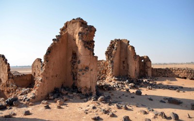 أحد المواقع الأثرية في منطقة القصيم على طريق الحج البصري. (واس)