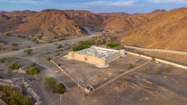 مسجد قلعة الزريب والذي يقع في محافظة الوجه التابعة لمنطقة تبوك. (واس)