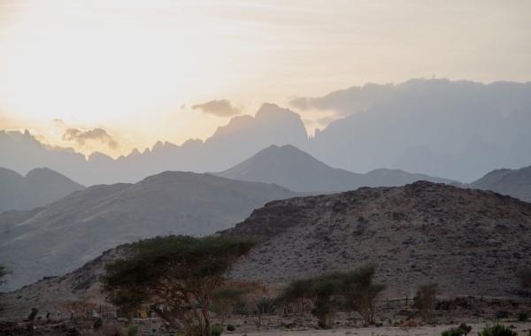جبل رضوى شمال شرق محافظة ينبع. (سعوديبيديا)