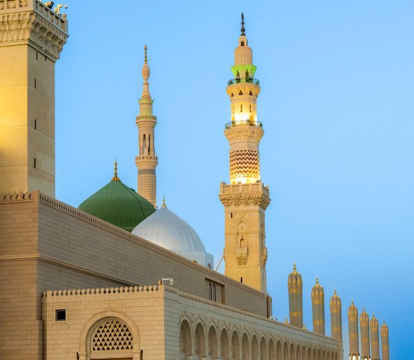 المسجد النبوي بالمدينة المنورة. (واس) 