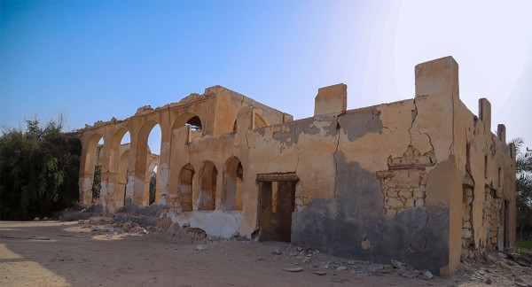 قصر الفاخرية أو قصر جلوي التاريخي بمحافظة الأحساء في المنطقة الشرقية. (سعوديبيديا)