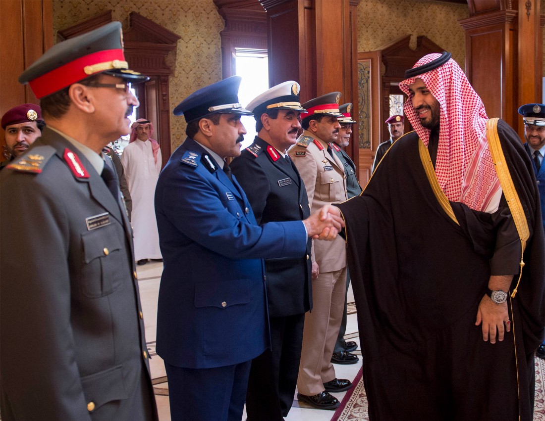 الأمير محمد بن سلمان خلال مباشرة مهام عمله وزيرًا للدفاع. (واس)