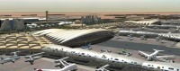 صورة تخيلية لمطار الملك سعود بن عبدالعزيز بعد مشروع التوسعة. (واس)