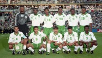  المنتخب السعودي في بطولة كأس العالم باستضافة فرنسا في عام 1998. (واس)