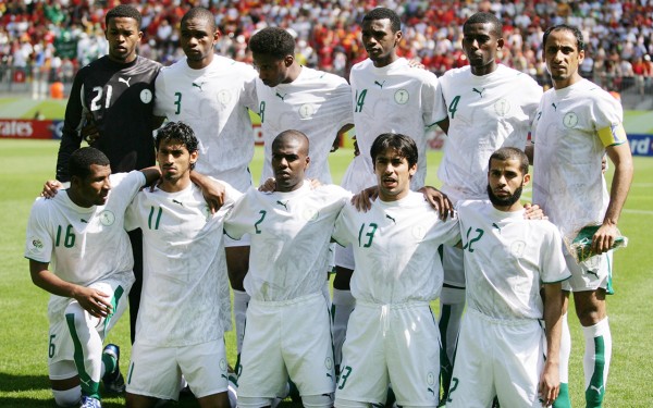  المنتخب السعودي في بطولة كأس العالم باستضافة ألمانيا في عام 2006م. (واس)