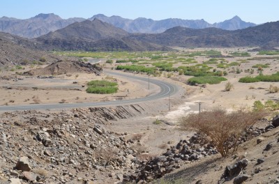 وادي وسط في منطقة نجران. (سعوديبيديا)