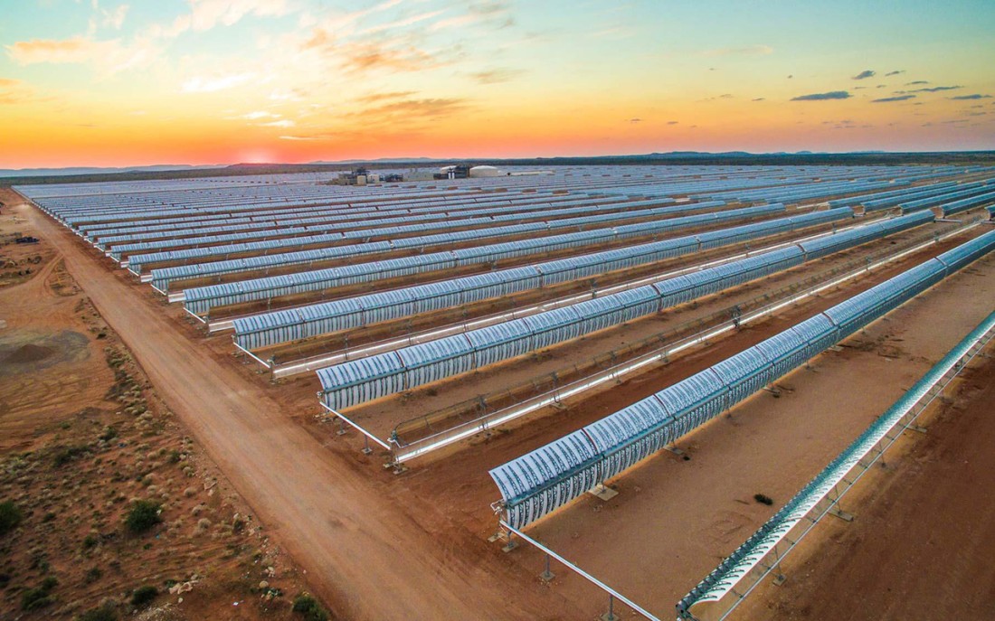 إحدى محطات توليد الطاقة الشمسية في السعودية. (واس)