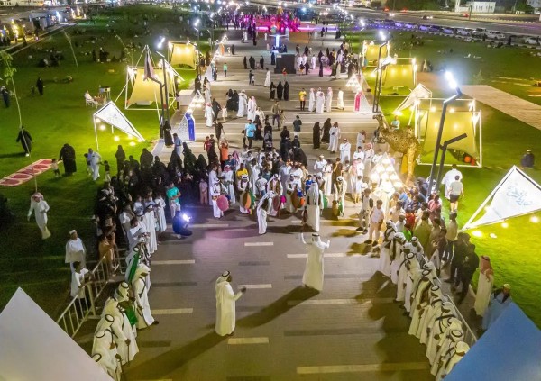 أحد الاحتفالات بعيد الأضحى في السعودية. (واس)