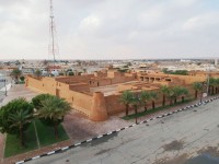 قصر الملك عبدالعزيز في قرية لينة شمال السعودية. (واس)
