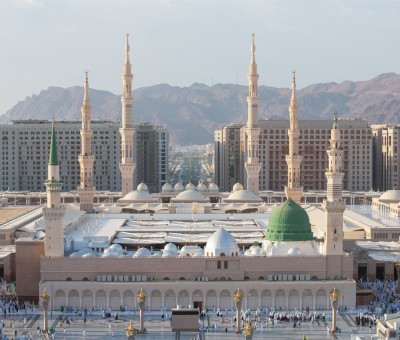 المسجد النبوي الشريف في المدينة المنورة. (سعوديبيديا)
