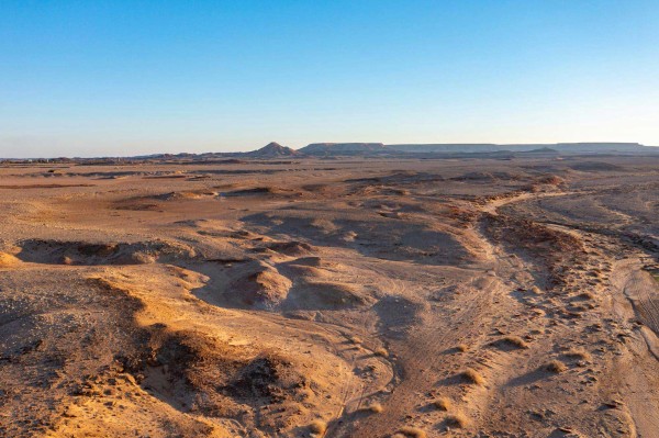 موقع قرية الشويحطية أحد المستوطنات البشرية القديمة في منطقة الجوف. (واس)