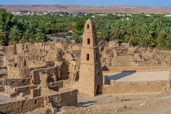 مسجد عمر بن الخطاب في محافظة دومة الجندل بمنطقة الجوف. (وزارة الثقافة)