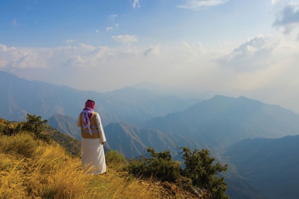 جبال السودة في أبها. (المركز الإعلامي للاتحاد السعودي لكرة القدم)