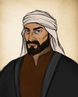 رسم تخيلي للإمام سعود بن عبدالعزيز بن محمد بن سعود. (دارة الملك عبدالعزيز)