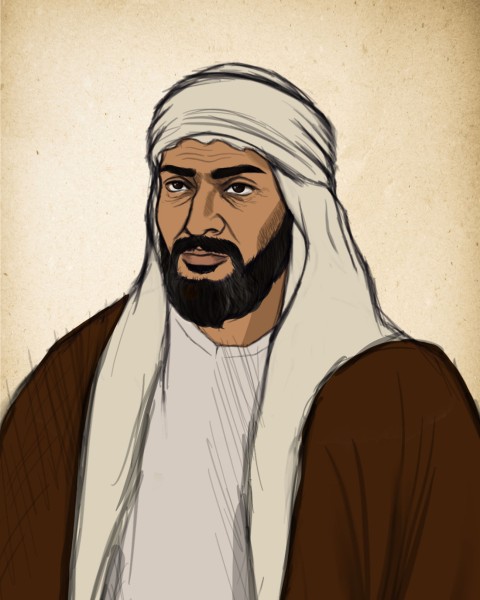 رسم تخيلي للإمام فيصل بن تركي. (دارة الملك عبدالعزيز)