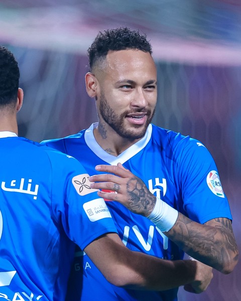 اللاعب البرازيلي نيمار لاعب نادي الهلال. (المركز الإعلامي لنادي الهلال)