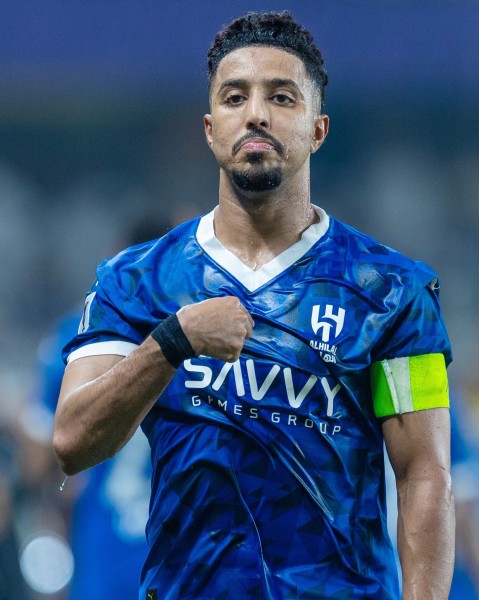 لاعب نادي الهلال سالم الدوسري. (المركز الإعلامي لنادي الهلال)