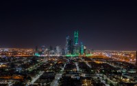 جوية لمدينة الرياض وتظهر أبراج مركز الملك عبدالله المالي. (واس)