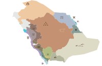 خريطة العمارة السعودية. (المركز الإعلامي للعمارة السعودية)
