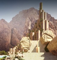 رسم تخيلي لوجهة سيرانا السكنية. (المركز الإعلامي لنيوم)