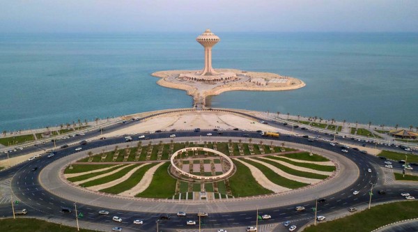 ميدان التوحيد في الخبر. واس. (دارة الملك عبدالعزيز)