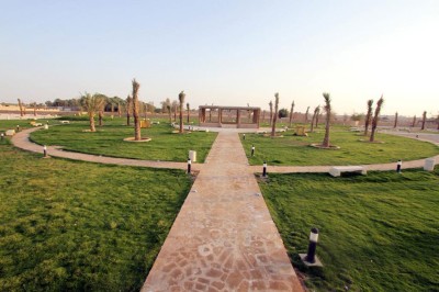 عريش الملك عبدالعزيز بمركز السلمية في الخرج. (المركز الإعلامي لوزارة السياحة)