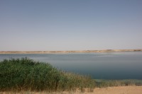 مياه سد وادي حنيفة. (دارة الملك عبدالعزيز)