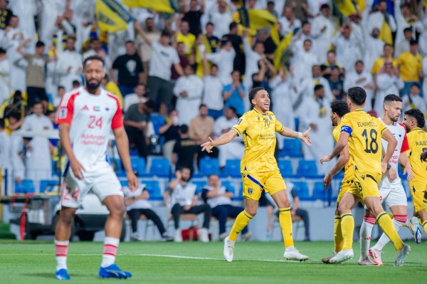 مباراة نادي التعاون ونادي الشارقة الإماراتي في بطولة كأس آسيا 2. (المركز الإعلامي لنادي التعاون)