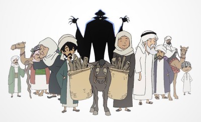 شخصيات فيلم كنز الحطاب. (المركز الإعلامي لمانجا للإنتاج)
