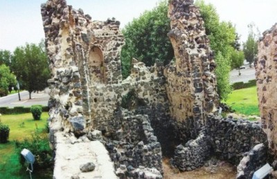 قصر سعيد بن العاص الأثري في وادي العقيق بالمدينة المنورة. (المركز الإعلامي للهيئة العامة للسياحة والتراث الوطني)