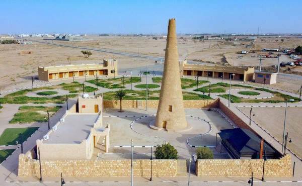 برج الشنانة التاريخي في منطقة القصيم. (واس)